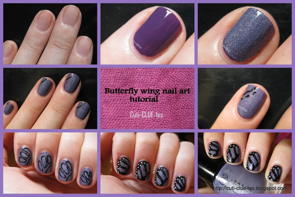 Butterfly wing nail art tutorial