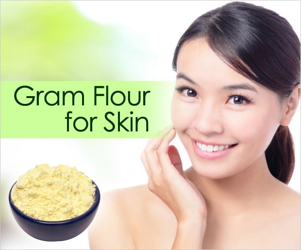 Gram flour for skin